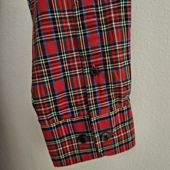 Brooks Brothers Classic Red and Blue Checkered Shirt Dress 16 - Picture 3 of 6